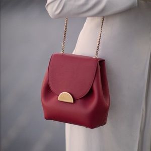 POLENE red Uno mini  Crossbody Bag